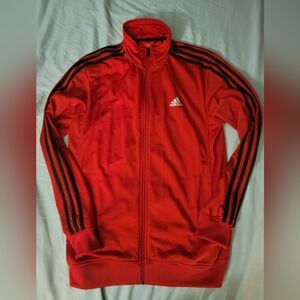 Red Adidas Track Jacket Mens